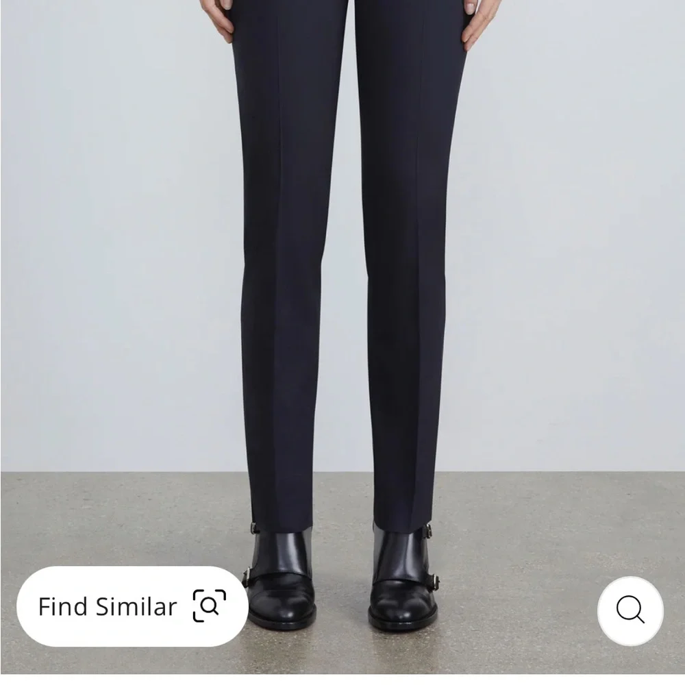 Lafayette 148, Bleecker navy straight pants size 6